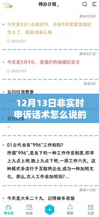掌握關(guān)鍵技巧，非實(shí)時(shí)申訴話術(shù)在12月13日的實(shí)際應(yīng)用策略與話術(shù)指南
