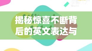 揭秘驚喜不斷背后的英文表達(dá)與獨特體驗