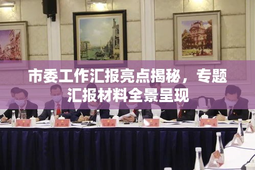 市委工作匯報(bào)亮點(diǎn)揭秘，專題匯報(bào)材料全景呈現(xiàn)