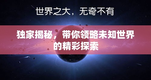 獨(dú)家揭秘，帶你領(lǐng)略未知世界的精彩探索