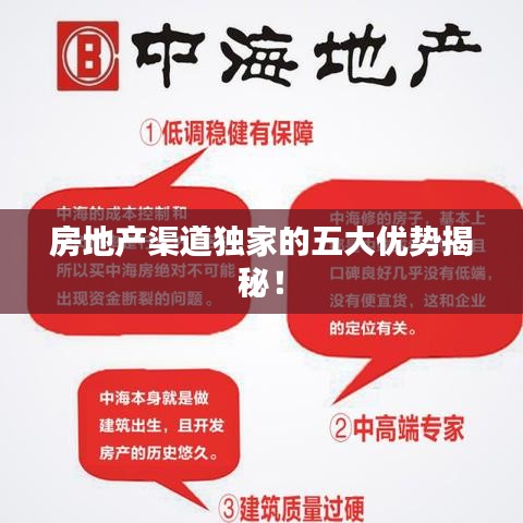 房地產(chǎn)渠道獨家的五大優(yōu)勢揭秘！