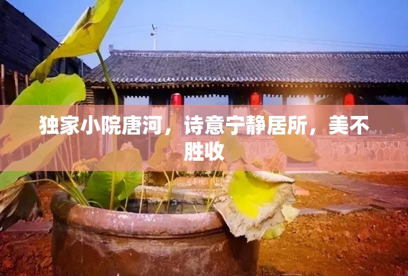 獨家小院唐河，詩意寧靜居所，美不勝收