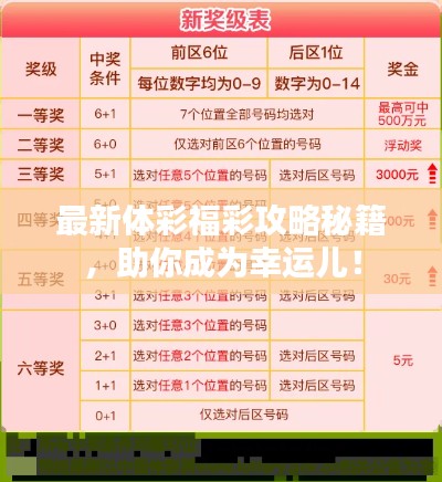 最新體彩福彩攻略秘籍，助你成為幸運(yùn)兒！