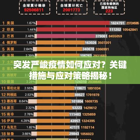 突發(fā)嚴(yán)峻疫情如何應(yīng)對(duì)？關(guān)鍵措施與應(yīng)對(duì)策略揭秘！