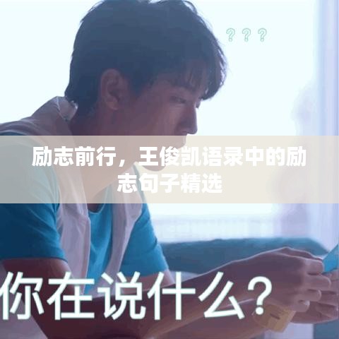 勵志前行，王俊凱語錄中的勵志句子精選