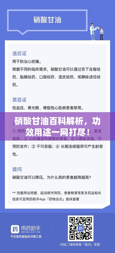 硝酸甘油百科解析，功效用途一網(wǎng)打盡！