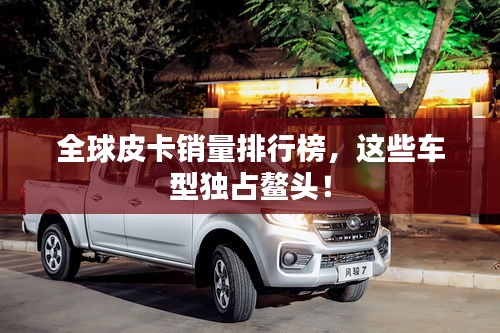 全球皮卡銷(xiāo)量排行榜，這些車(chē)型獨(dú)占鰲頭！