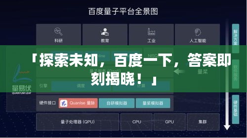 「探索未知，百度一下，答案即刻揭曉！」