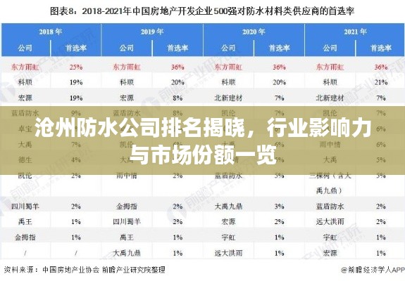 滄州防水公司排名揭曉，行業(yè)影響力與市場份額一覽