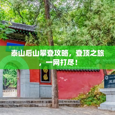 泰山后山攀登攻略，登頂之旅，一網(wǎng)打盡！