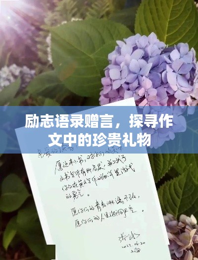 勵志語錄贈言，探尋作文中的珍貴禮物